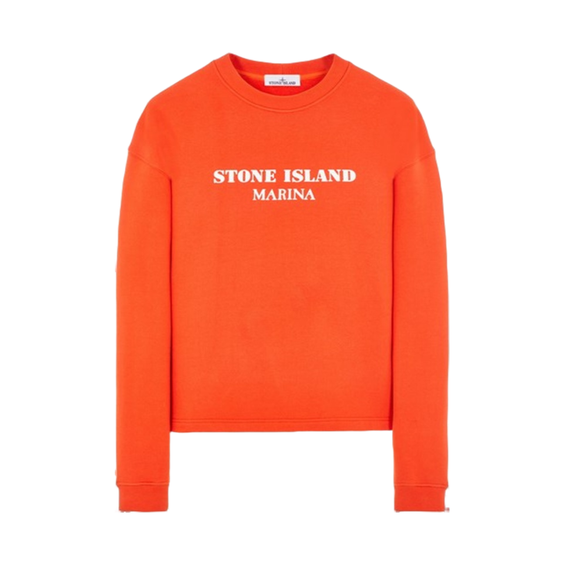 7915671X6-V0037 Stone Island 671X6 Marina Cotton Fleece Crewneck Sweatshirt Lobster Red - 23FW