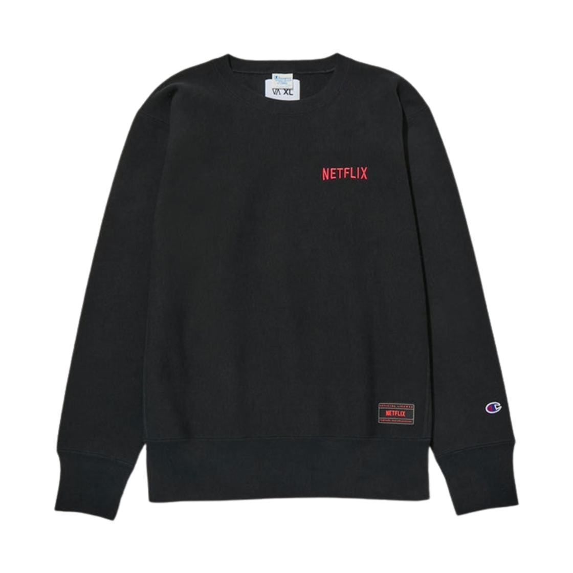 V.A 도쿄 x 넷플릭스 x 챔피온 C/N 스웨트 014 넷플릭스 블랙(V.A Tokyo x Netflix x Champion C/N Sweat 014 Netflix Black)