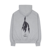 Juun.J x Hybe Insight x Futura Signature Oversized Hooded Sweatshirt Grey
