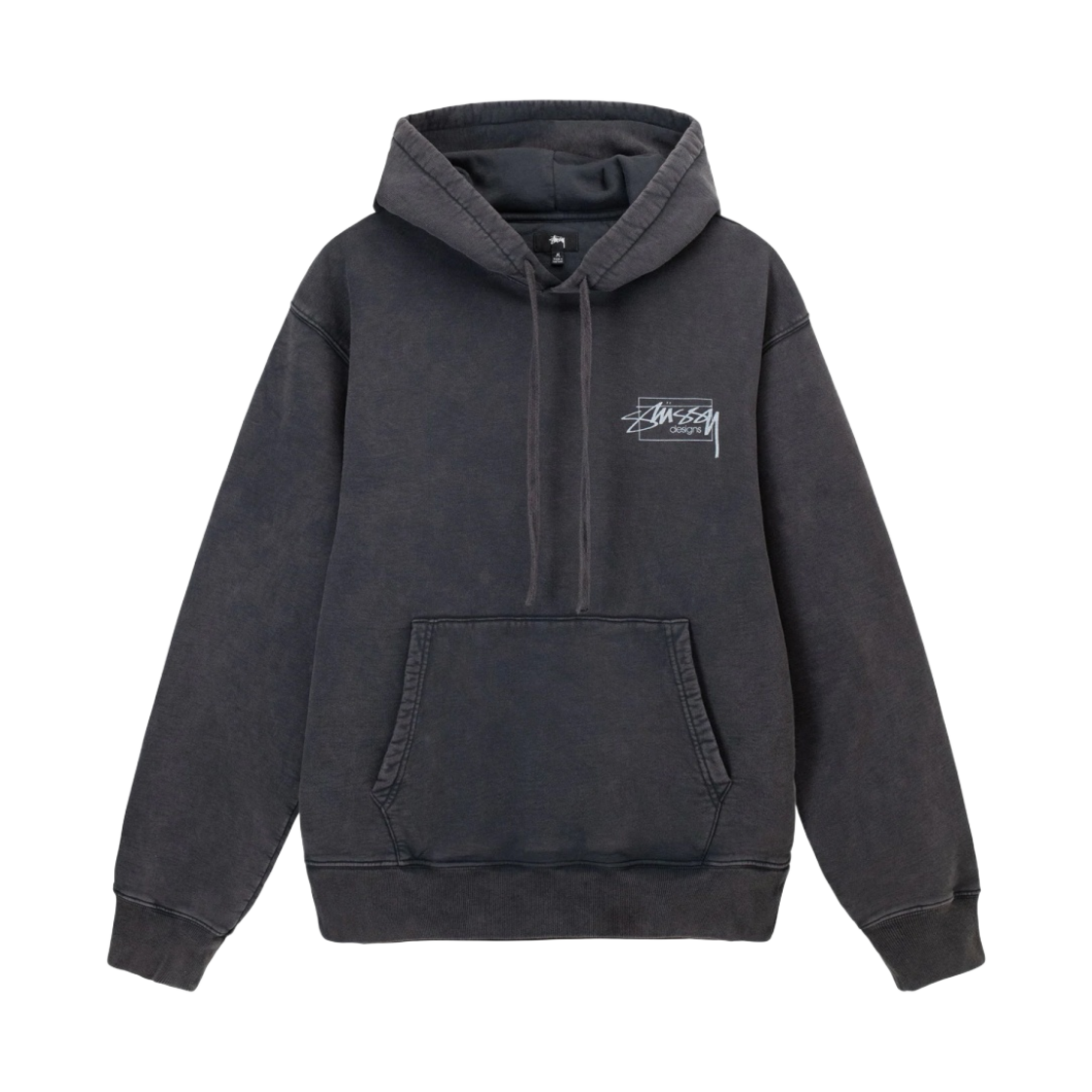 스투시 다이드 스투시 디자인 후드 블랙