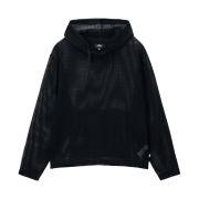 Stussy Cotton Mesh Hoodie Black