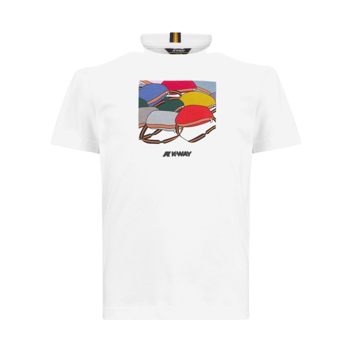 Y242EFT347WH1 K-Way Kids Odom Heritage T-Shirt White