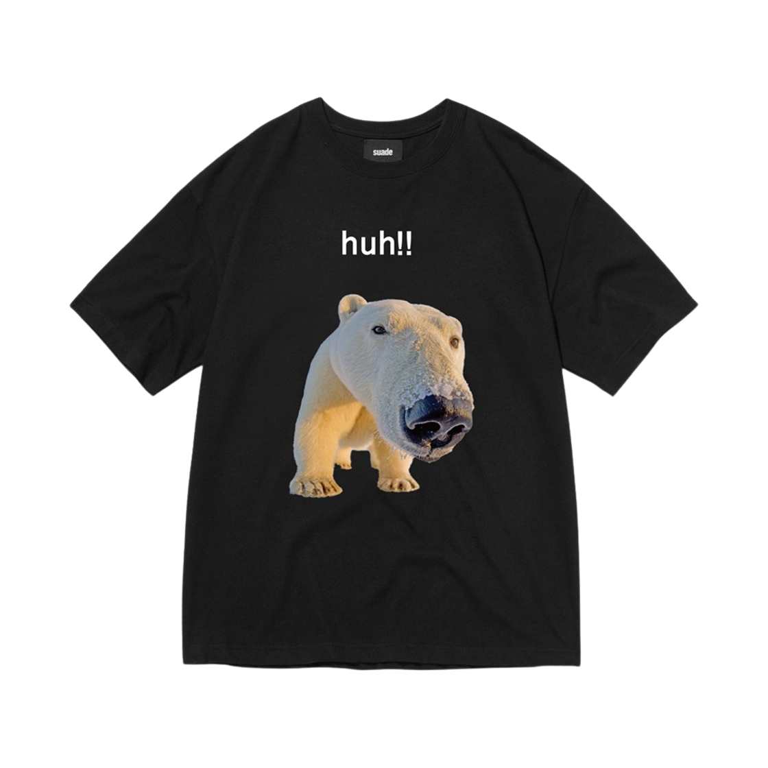 SD4STO015BK Suade Huh Tee Black - 대표 이미지 #1