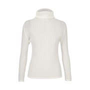 (W) Pleats Please Issey Miyake Rib Pleats Basics Top White