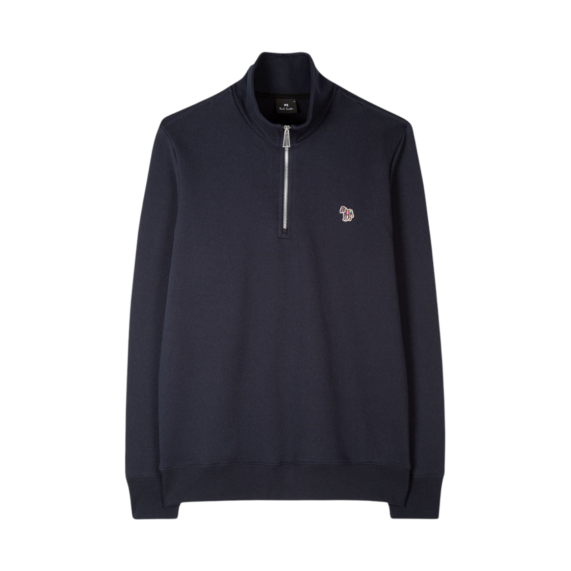M2R-168T-KZEBRA-49 Paul Smith Zebra Logo Quarter Zip-UP Dark Navy
