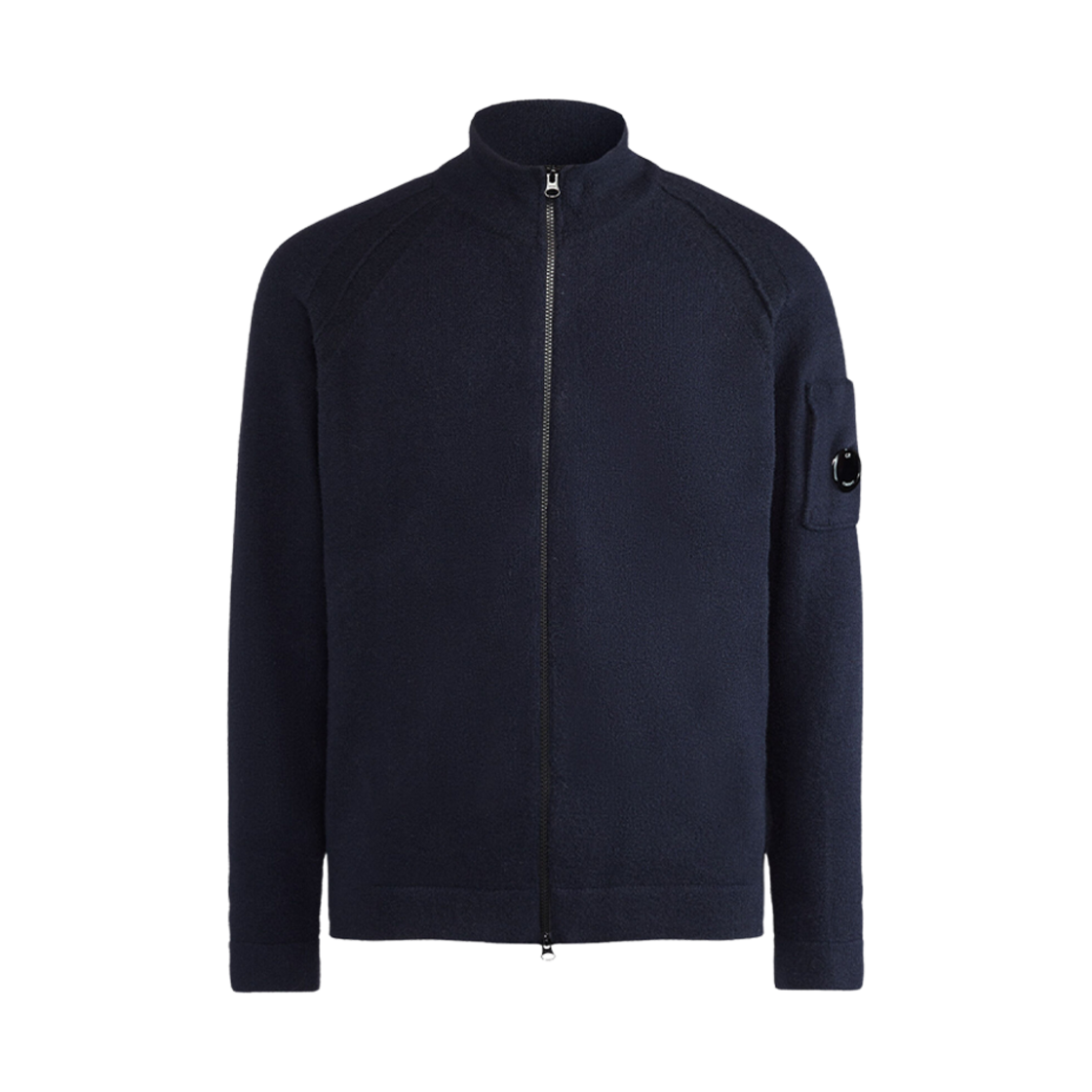 C.P. 컴퍼니 플리스 니트 지퍼 점퍼 토탈 이클립스 블루 - 23FW(C.P. Company Fleece Knit Zipped Jumper Total Eclipse Blue - 23FW) - 1