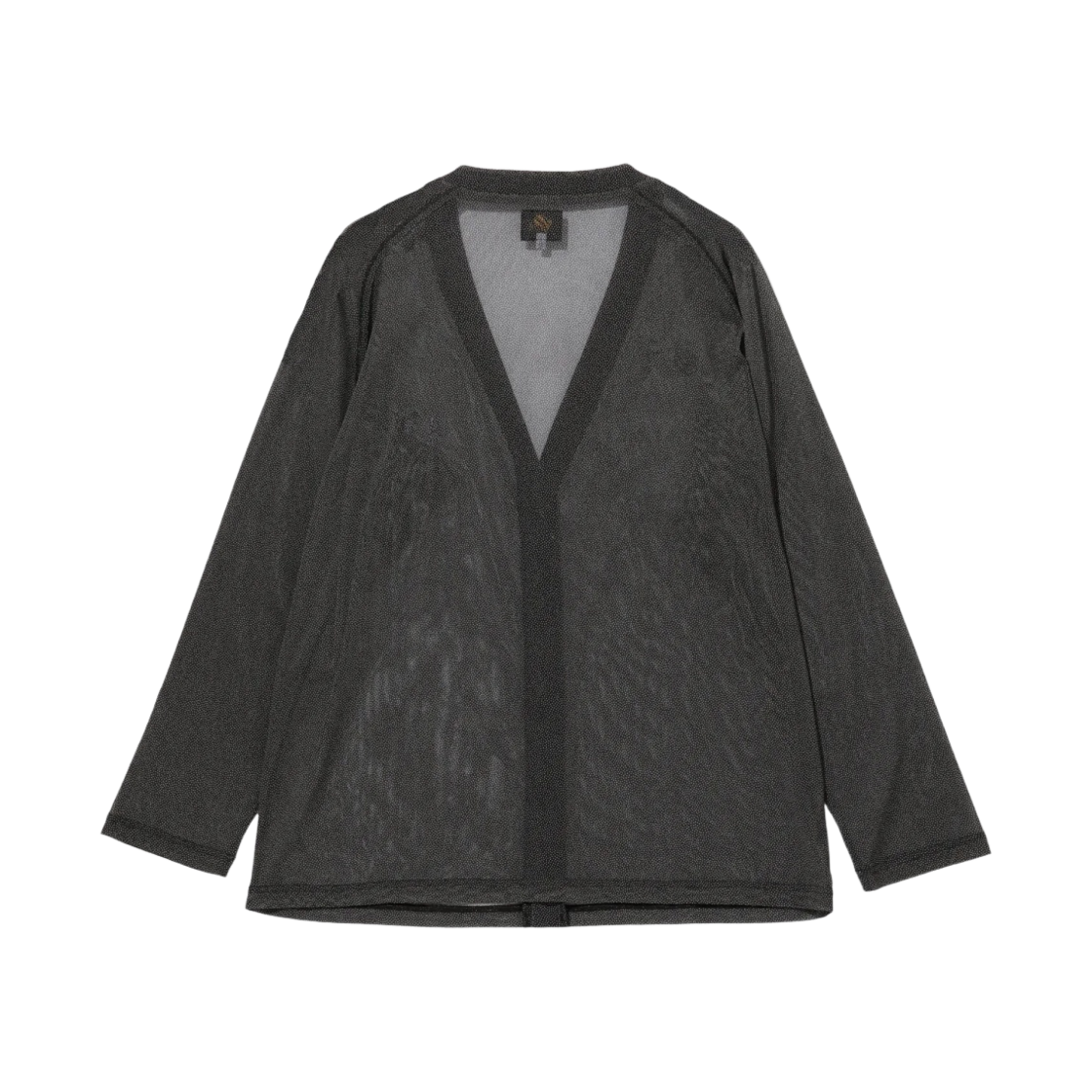 니들스 브이넥 폴리 메쉬 가디건 블랙(Needles V-Neck Poly Mesh Cardigan Black) - 2
