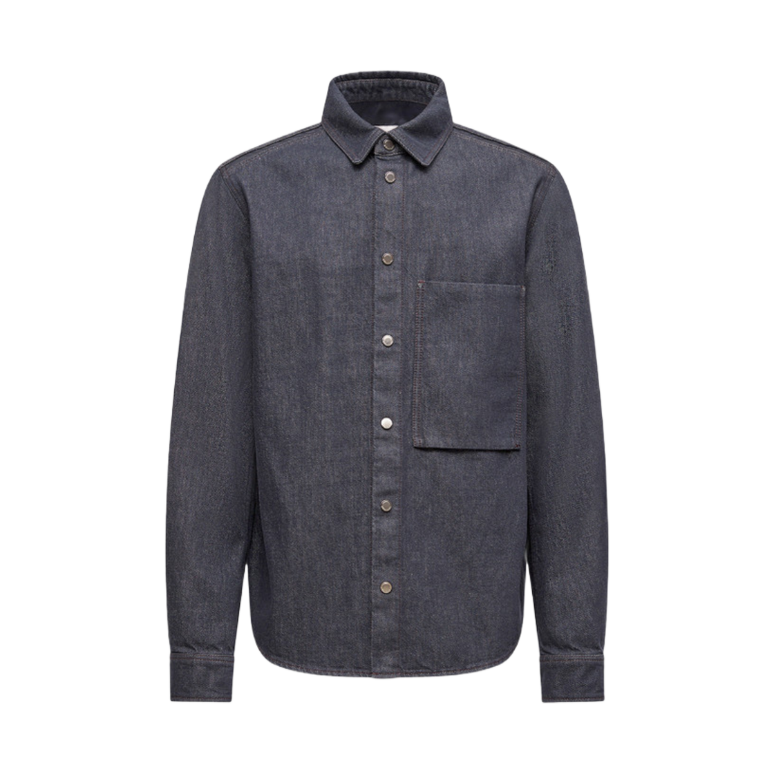 몽클레르 데님 롱슬리브 셔츠 데님 블루 - 25FW(Moncler Denim Long Sleeve Shirt Denim Blue - 25FW) - 1