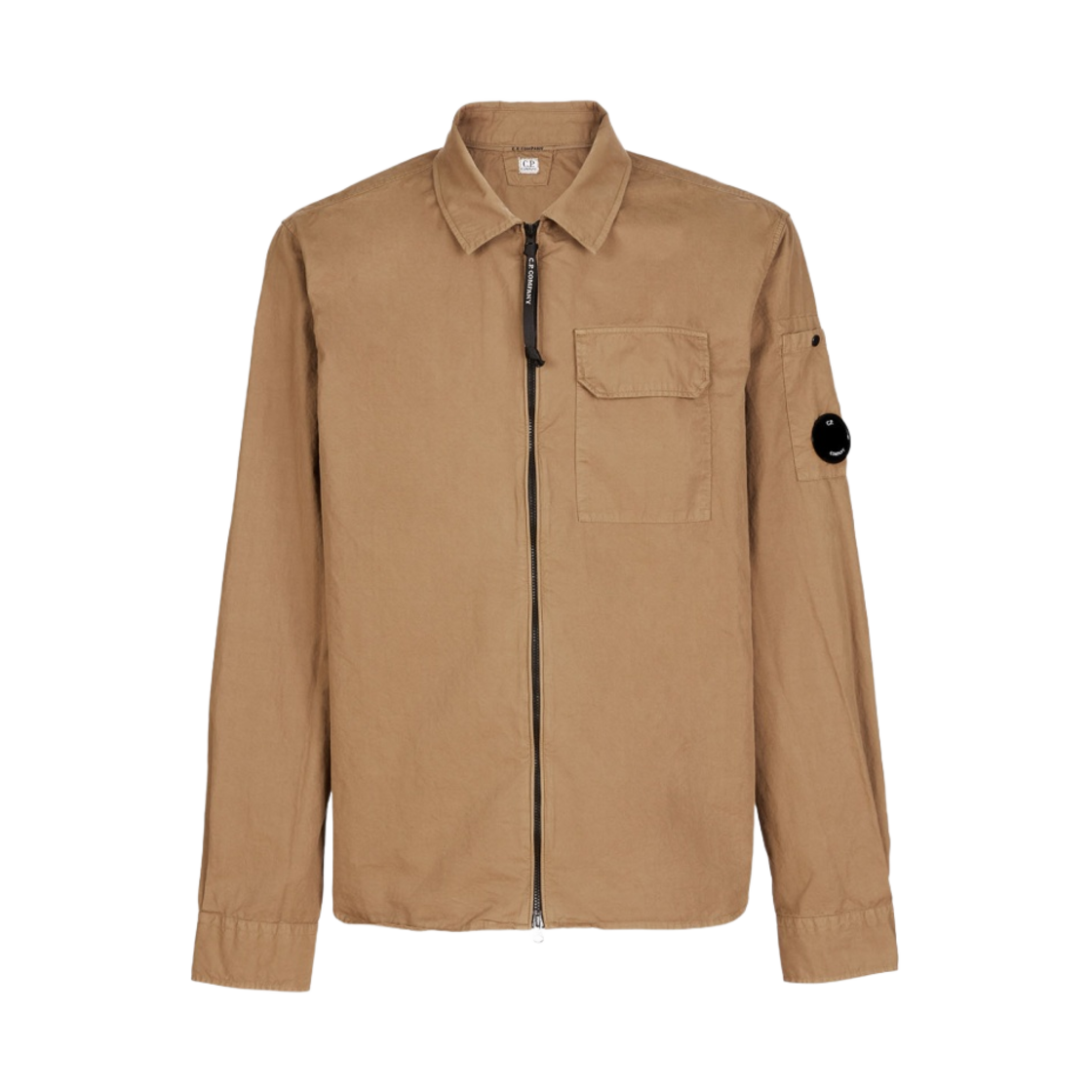 C.P. 컴퍼니 개버딘 지퍼 셔츠 리드 그레이 - 23SS(C.P. Company Gabardine Zipped Shirt Lead Grey - 23SS) - 1