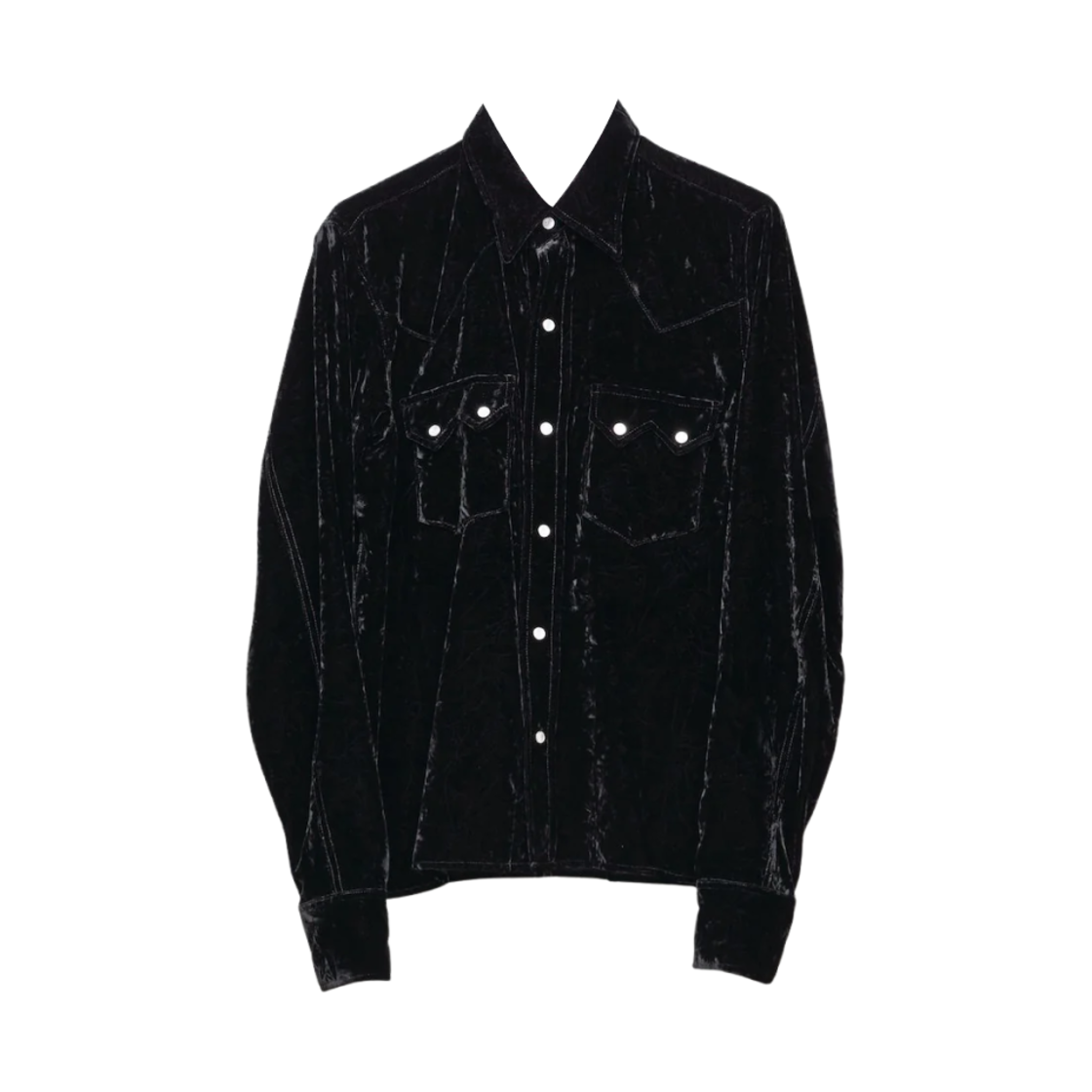 M25K6-SH006 Masu Elephant Western Shirt Black - 25SS