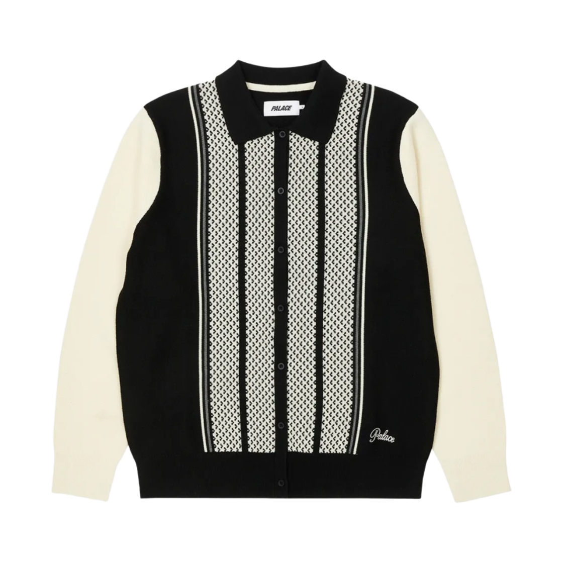 팔라스 런던 니트 폴로 블랙 - 22FW(Palace London Knitted Polo Black - 22FW) - 1