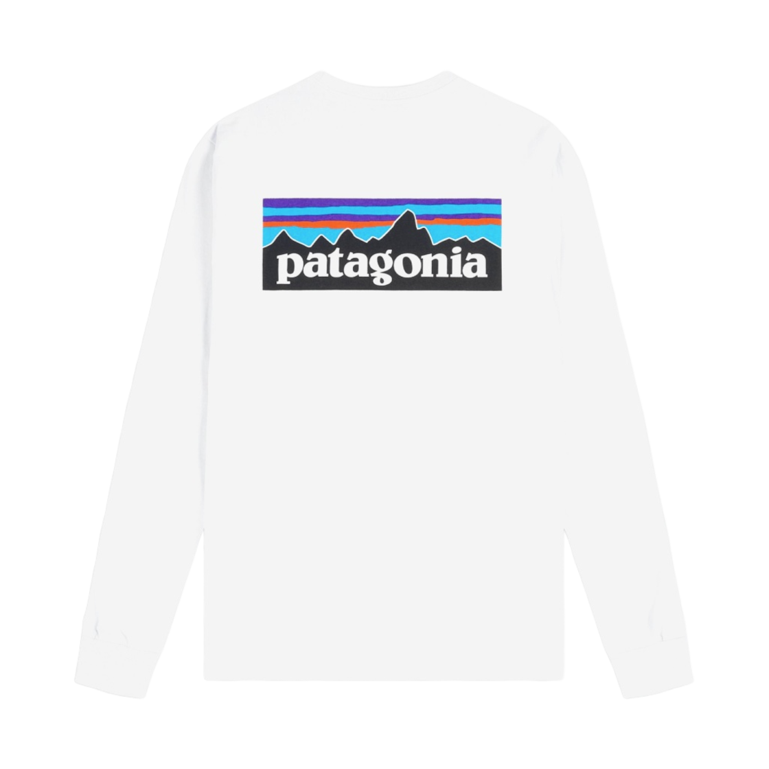 파타고니아 P-6 로고 리스폰시빌리티 롱슬리브 화이트(Patagonia P-6 Logo Responsibili-Tee L/S White)