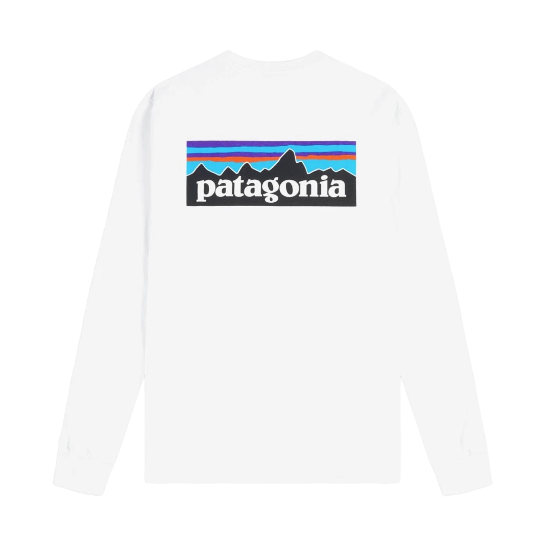 Patagonia Patagonia P-6 Logo Responsibili-Tee L/S White · S