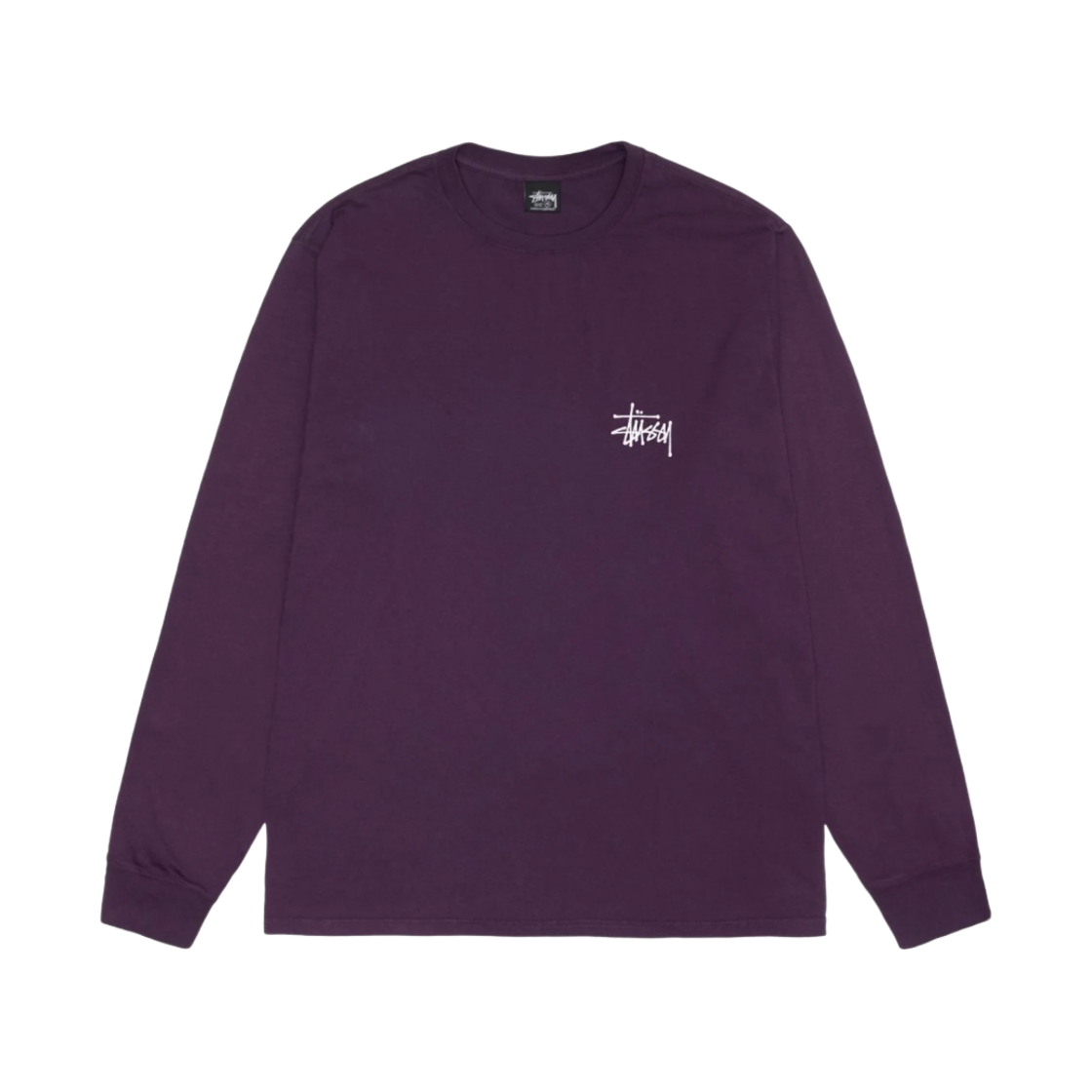 스투시 베이직 스투시 피그먼트 다이드 롱슬리브 티셔츠 퍼플 2023(Stussy Basic Stussy Pigment Dyed LS T-Shirt Purple 2023) - 2