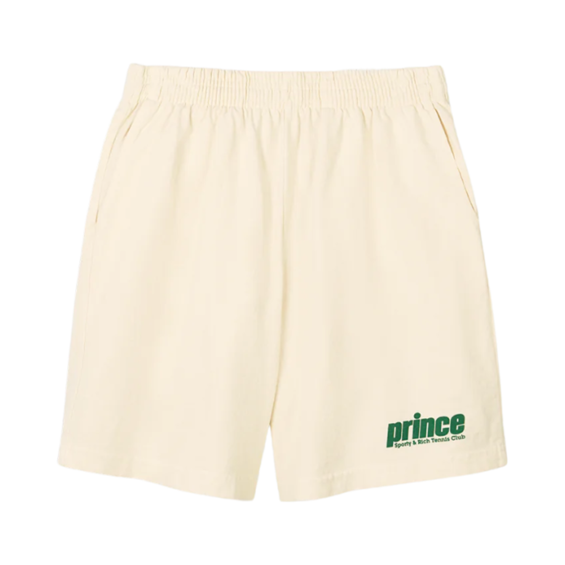 스포티 앤 리치 프린스 스포티 짐 쇼츠 크림(Sporty & Rich Prince Sporty Gym Short Cream) - 1