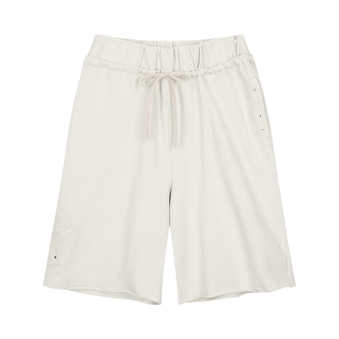 GL25SUBT04GY Gila Archive Star Patch Bermuda Sweat Shorts Grey