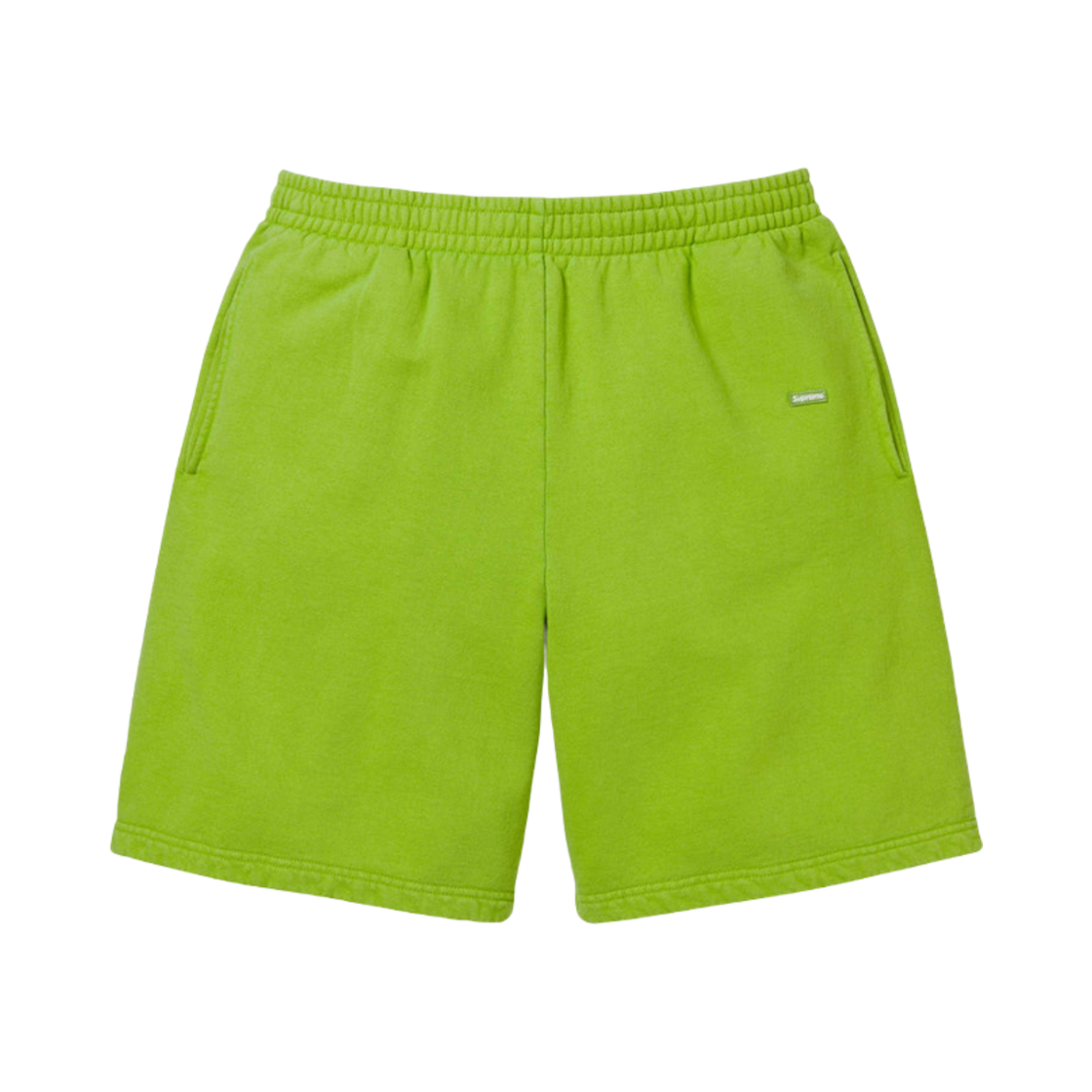 - Supreme Overdyed Small Box Sweatshort Lime - 24SS