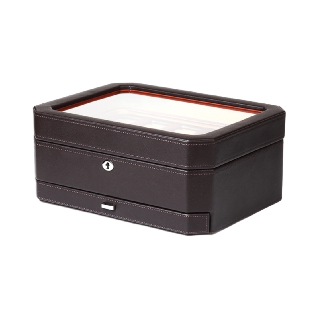 울프 1834 헤리티지 10 피스 워치 박스 드로우 오렌지(Wolf 1834 Heritage 10 piece Watch Box with Draw Orange) - 2
