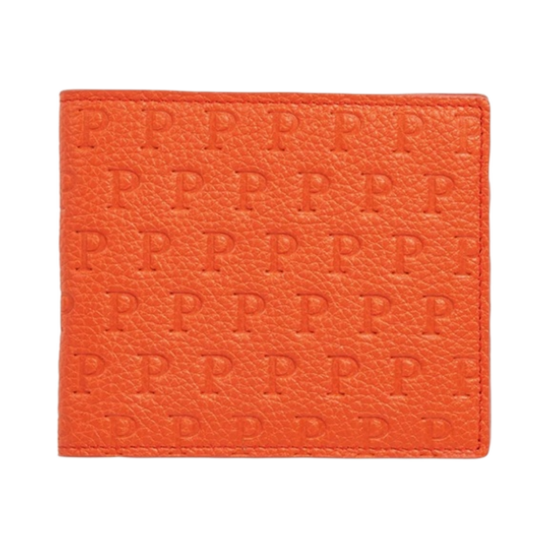 - Palace P Embossed Bill Fold Wallet Orange Red - 21FW