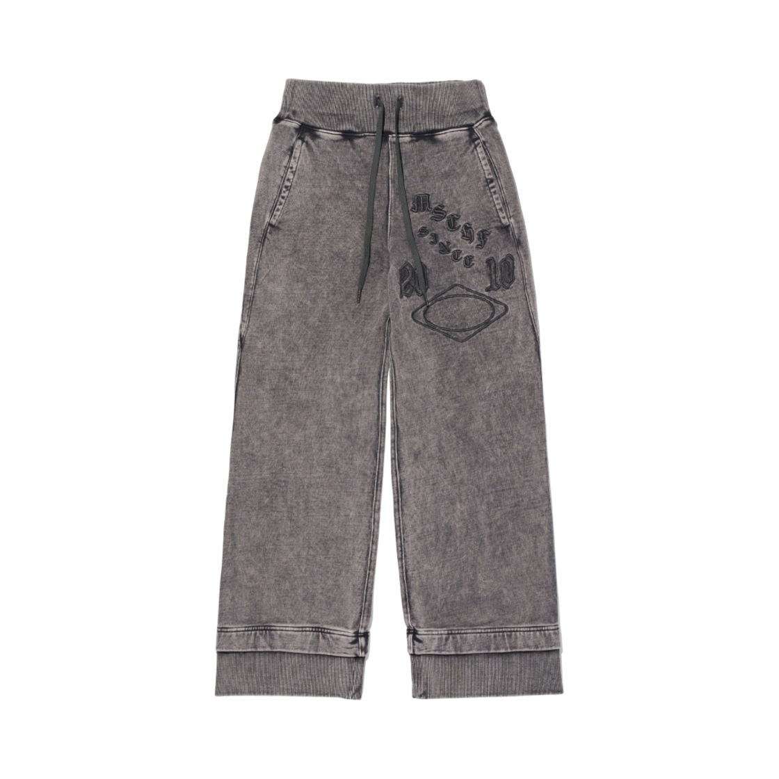 (W) 미스치프 밴딩 스웨트팬츠 워시드 차콜((W) Mischief Banding Sweatpants Washed Charcoal)
