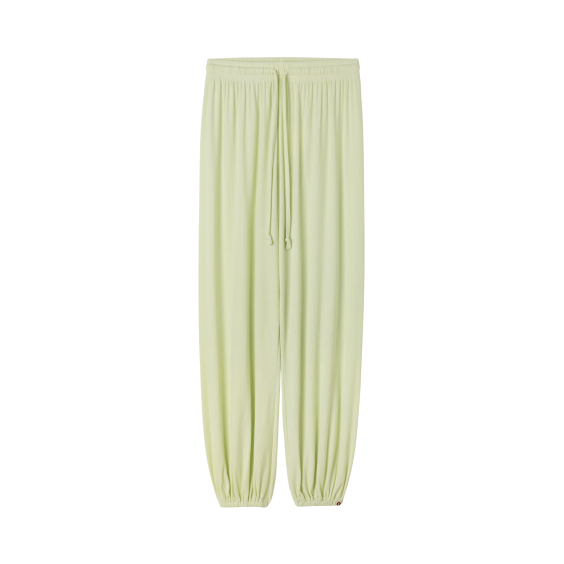 - (W) Budhi Mudra Rib Jogger Pants #1 Lime Cream