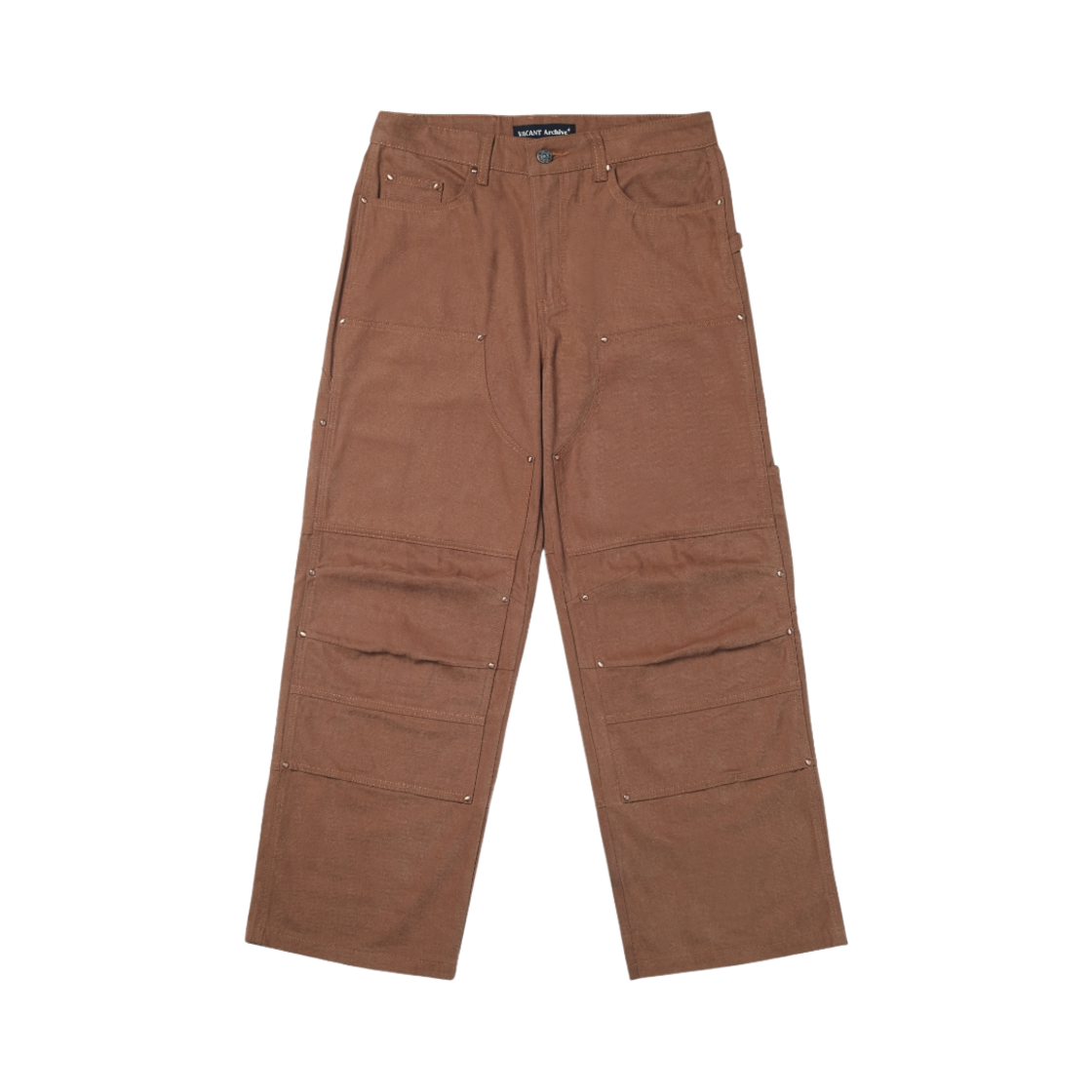 VUK244VPT002BRQQ Vacant Archive Unisex Nova Carpenter Pants Brown