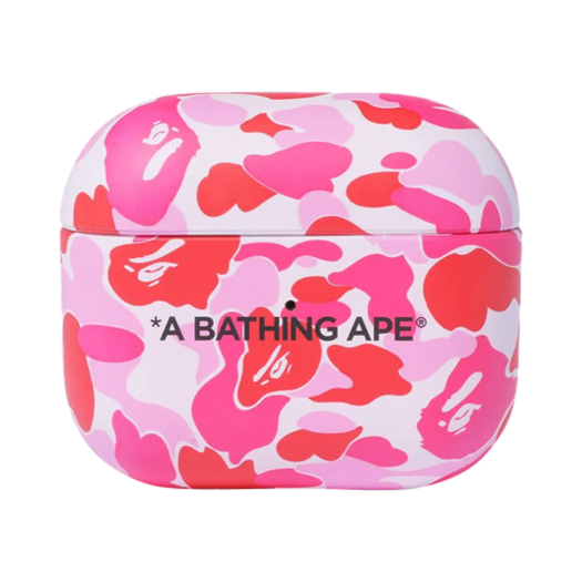 - BAPE ABC Camo AirPods Case Pink
