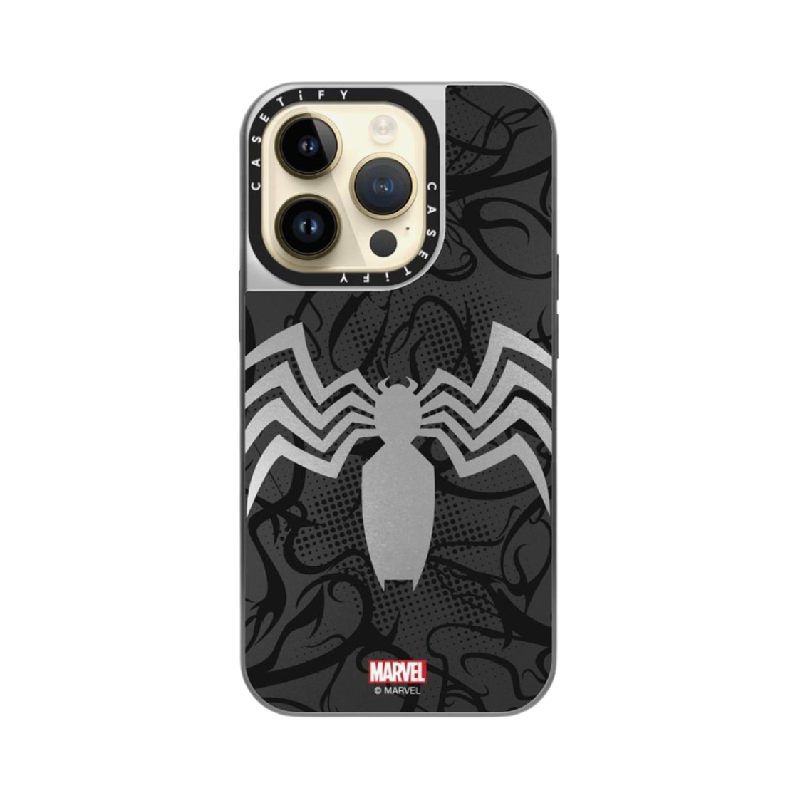케이스티파이 x 마블 아이폰 베놈 수트 맥세이프 미러 케이스 실버 미러 실버 범퍼(Casetify x Marvel iPhone Venom Suit Magsafe Mirror Case Silver Mirror Silver Bumper) - 4