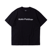 KALA PATTHAR Signature Logo Loose Fit T-Shirt Black