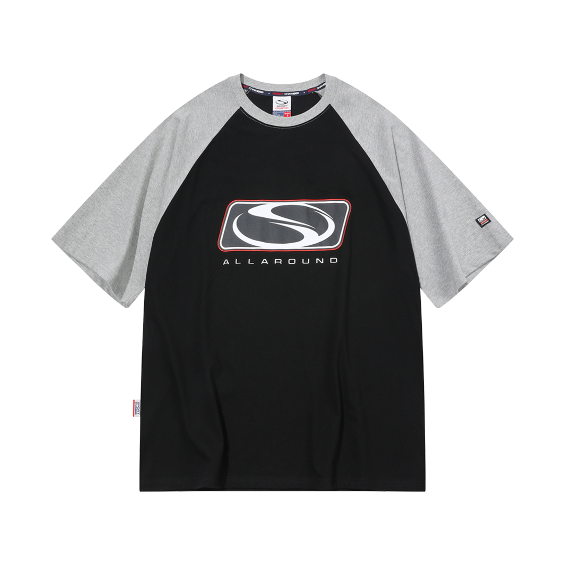 SCBES2HTU04BK SPORT CHAMBER SC Big Flash Raglan T-Shirt Black