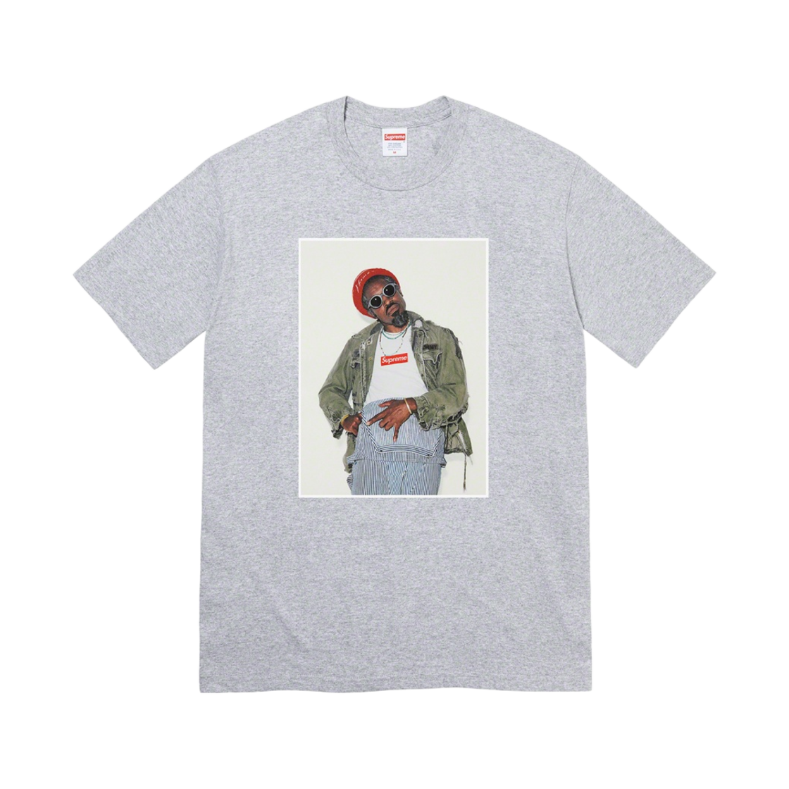 슈프림 안드레 3000 티셔츠 헤더 그레이 - 22FW