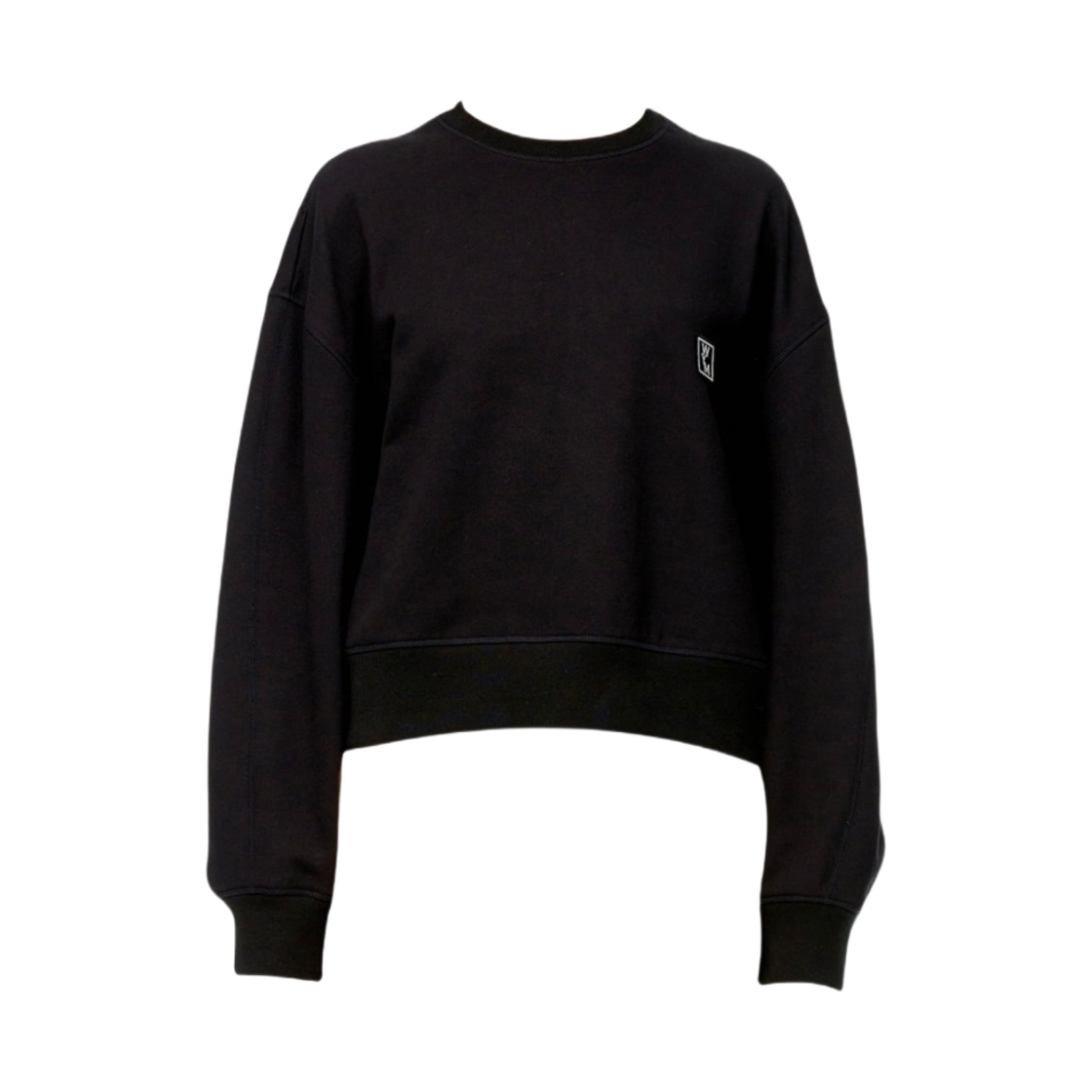 (W) 우영미 코튼 렌티큘러 백로고 스웨트셔츠 블랙 - 23SS((W) Wooyoungmi Cotton Lenticular Back Logo Sweetshirt Black - 23SS) - 2