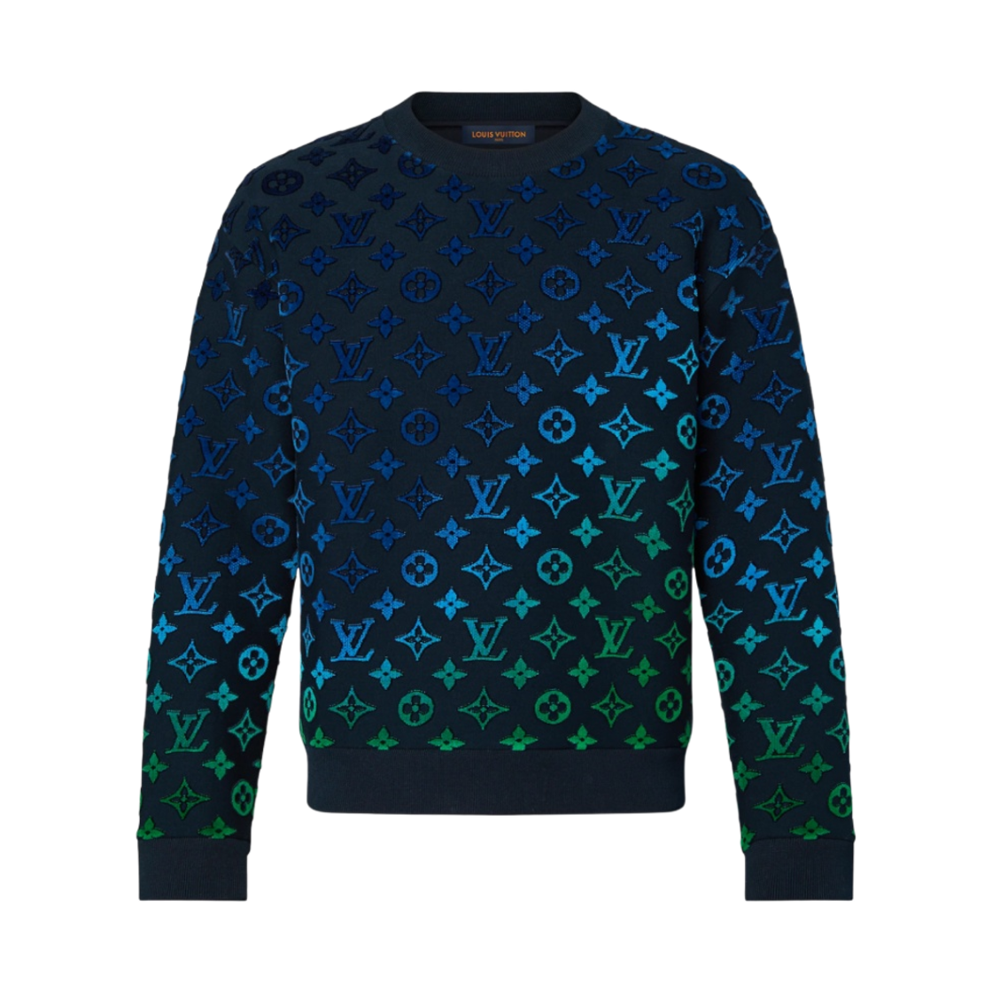 루이비통 그라디언트 모노그램 필 쿠페 스웨트셔츠 멀티컬러(Louis Vuitton Gradient Monogram Fil Coupe Sweatshirt Multicolor)