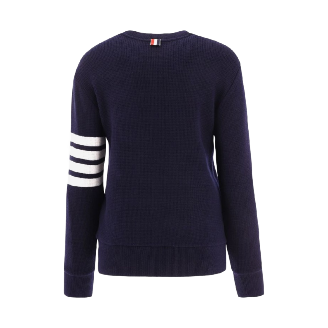 (W) 톰브라운 캐시미어 울 와플 사선 풀오버 스웨터 네이비((W) Thom Browne Cashmere Wool Waffle 4-Bar Pullover Sweatshirt Navy) - 2