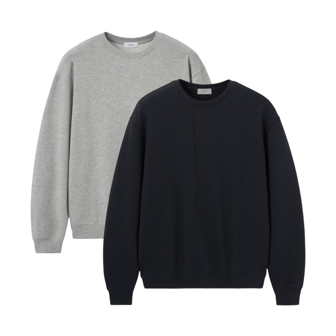 티엔지티 세미오버핏 2pack 에센셜 맨투맨(TNGT Semi Over-fit 2 Pack Essential MTM)