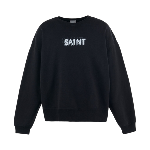 Saint Mxxxxxx Seven Deadly Crewneck Sweatshirt Black - 25SS