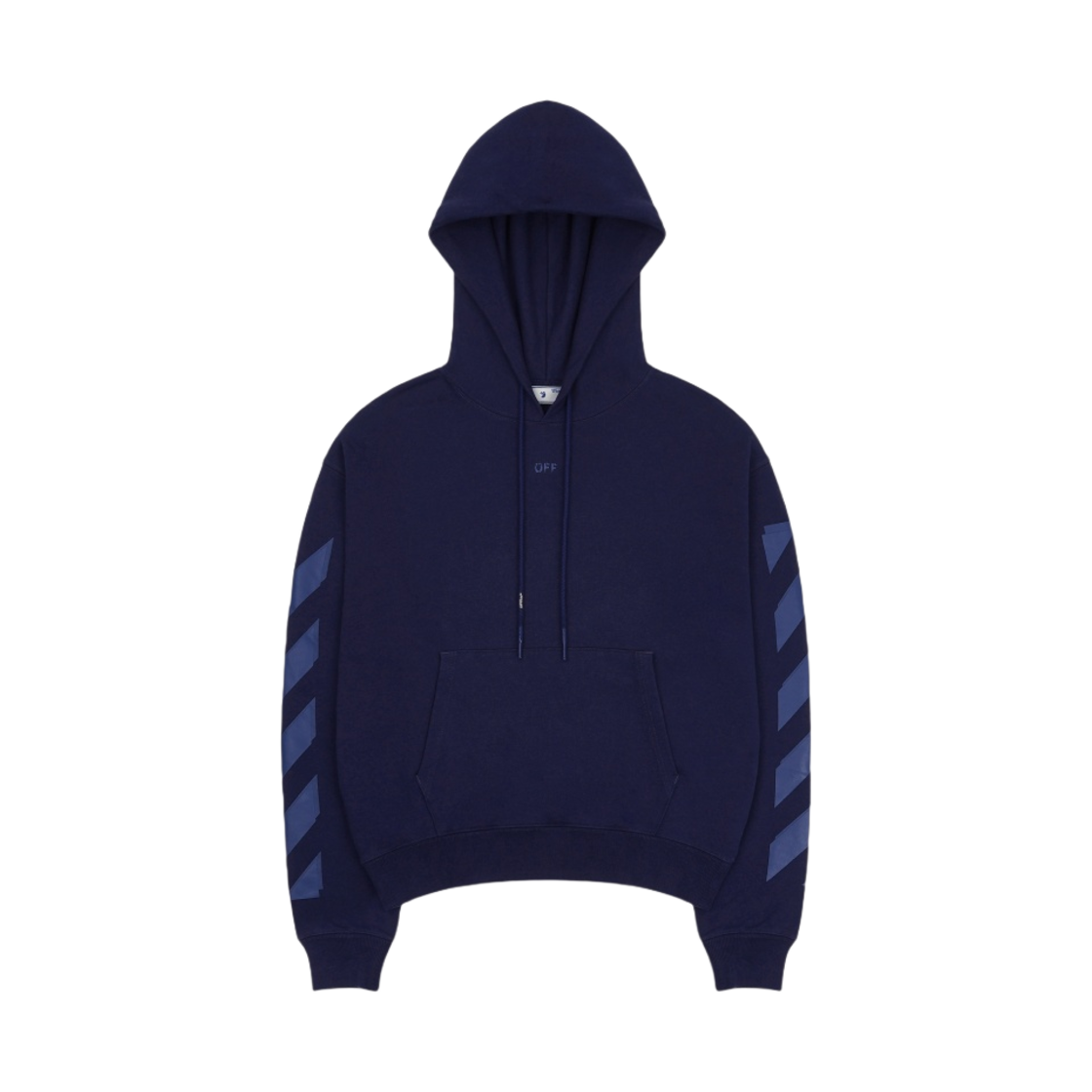 OMBB037F21FLE0074545 Off-White Rubber Arrow Over Hoodie Blue