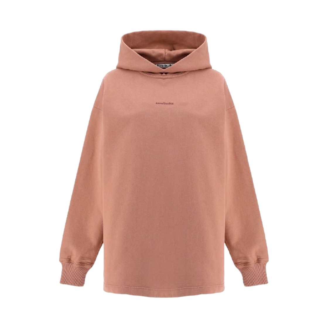 (W) 아크네 스튜디오 로고 프린트 후드 스웨트셔츠 블러쉬 핑크((W) Acne Studios Logo Print Hooded Sweatshirt Blush Pink) - 1