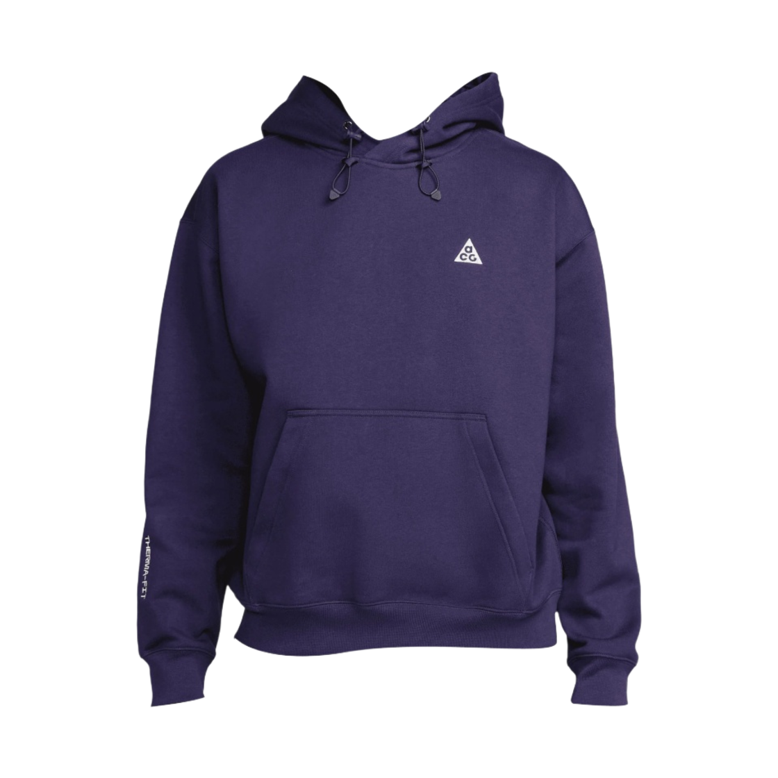 DZ3392-555 Nike ACG Therma-Fit Fleece Pullover Hoodie Purple Ink Summit White - US/EU