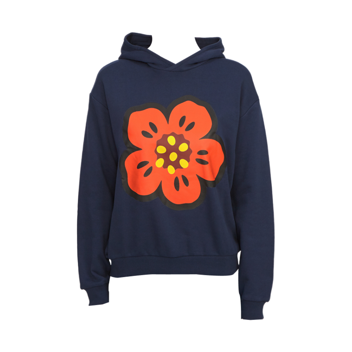(키즈) 겐조 보케 플라워 후드 네이비 블루((Kids) Kenzo Boke Flower Hoodie Navy Blue)