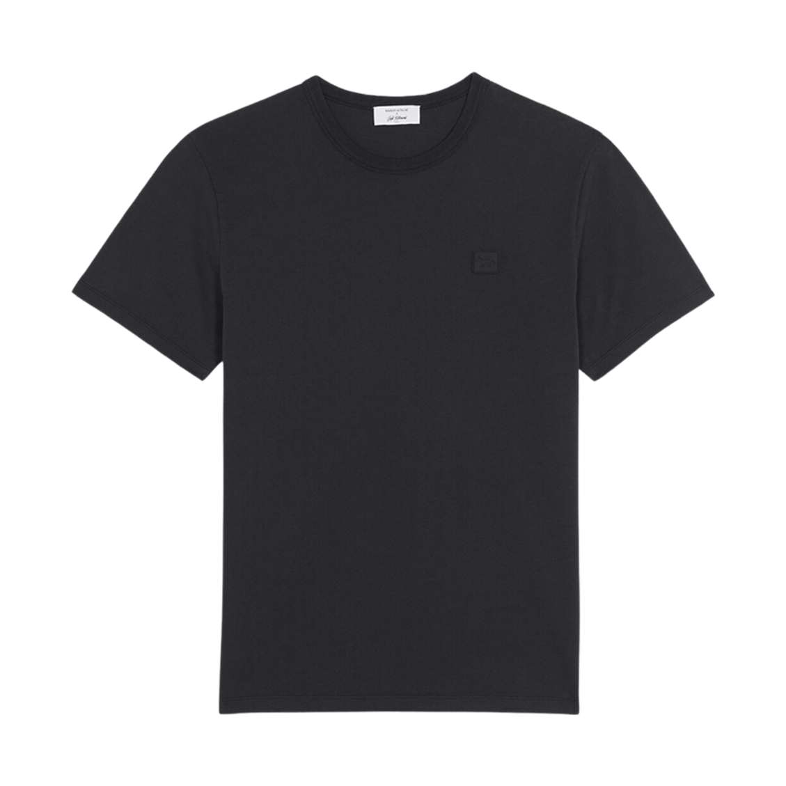 메종 키츠네 패치 프로파일 폭스 카페 클래식 티셔츠 롱 블랙(Maison Kitsune Patch Profile Fox Cafe Classic T-Shirt Long Black) - 1