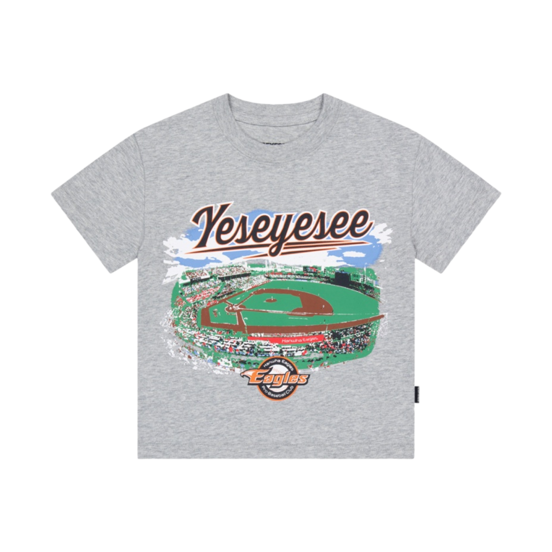 (키즈) 한화 이글스 x 예스아이씨 이글스 파크 티셔츠 그레이