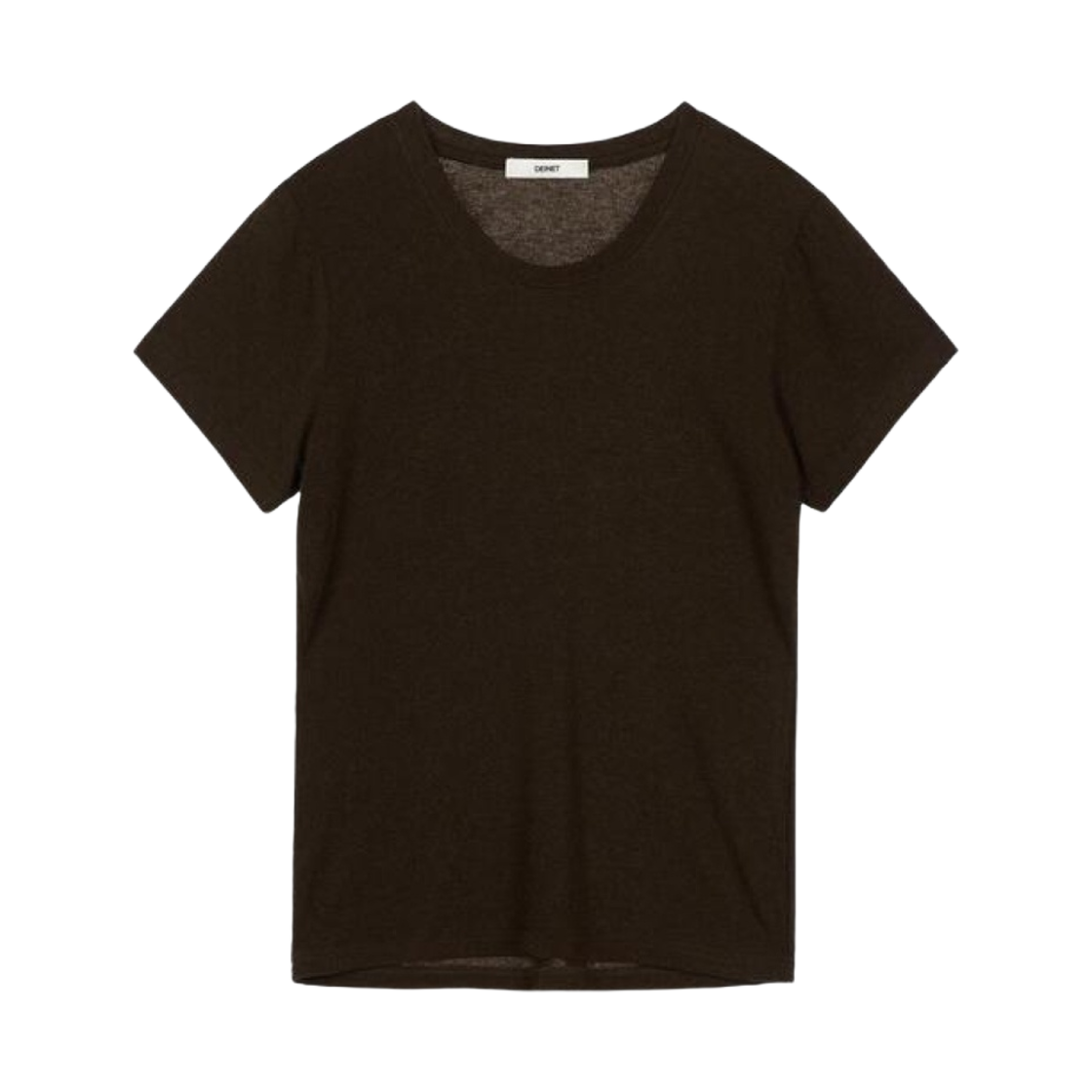 (W) 다이닛 소프트 슬림 티셔츠 브라운((W) Deinet Soft Slim T-Shirts Brown)