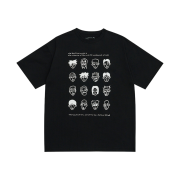 STU Character Printing T-shirt Black