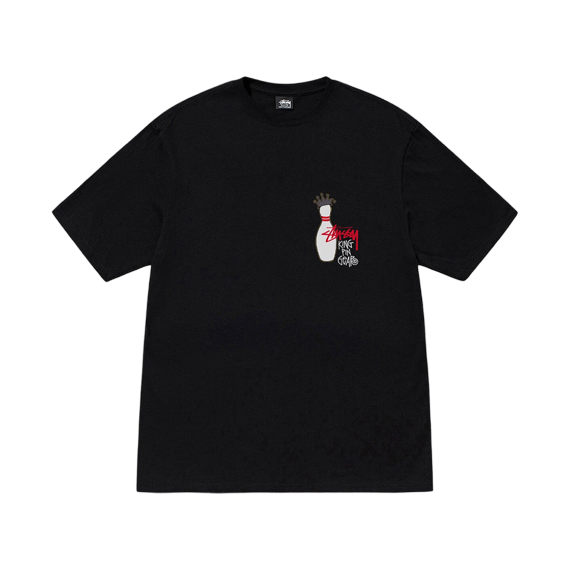 스투시 킹핀 피그먼트 다이드 티셔츠 블랙(Stussy Kingpin Pigment Dyed T-Shirt Black) - 2
