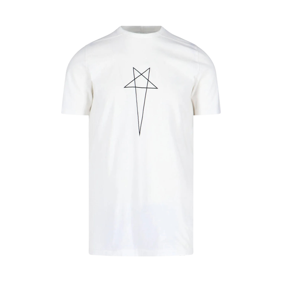 DU01E3250-RNEP3P-1109 Rick Owens Drkshdw Level T-Shirt Milk Black