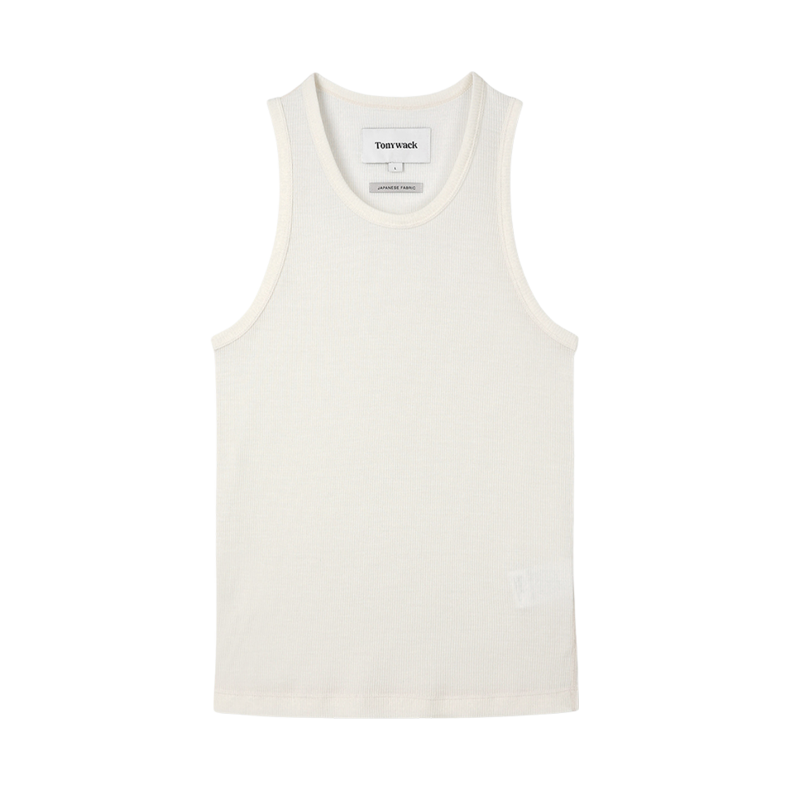토니웩 슈퍼 파인 울 립드 슬리브리스 에크루(Tonywack Super Fine Wool Ribbed Sleeveless Ecru)