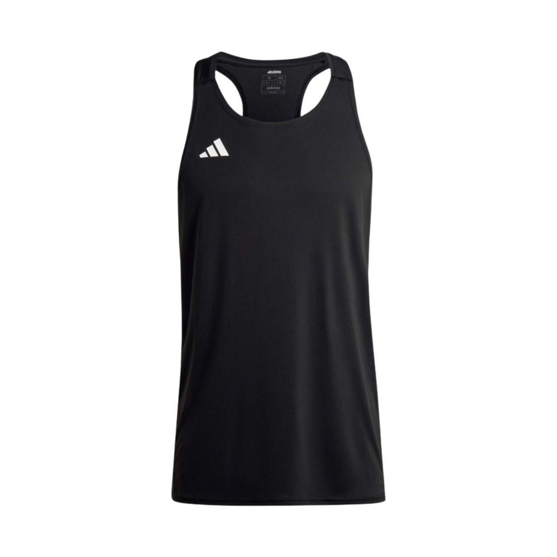아디다스 아디제로 에센셜 러닝 싱글렛 블랙 - KR 사이즈(Adidas Adizero Essential Running Singlet Black - KR Sizing)