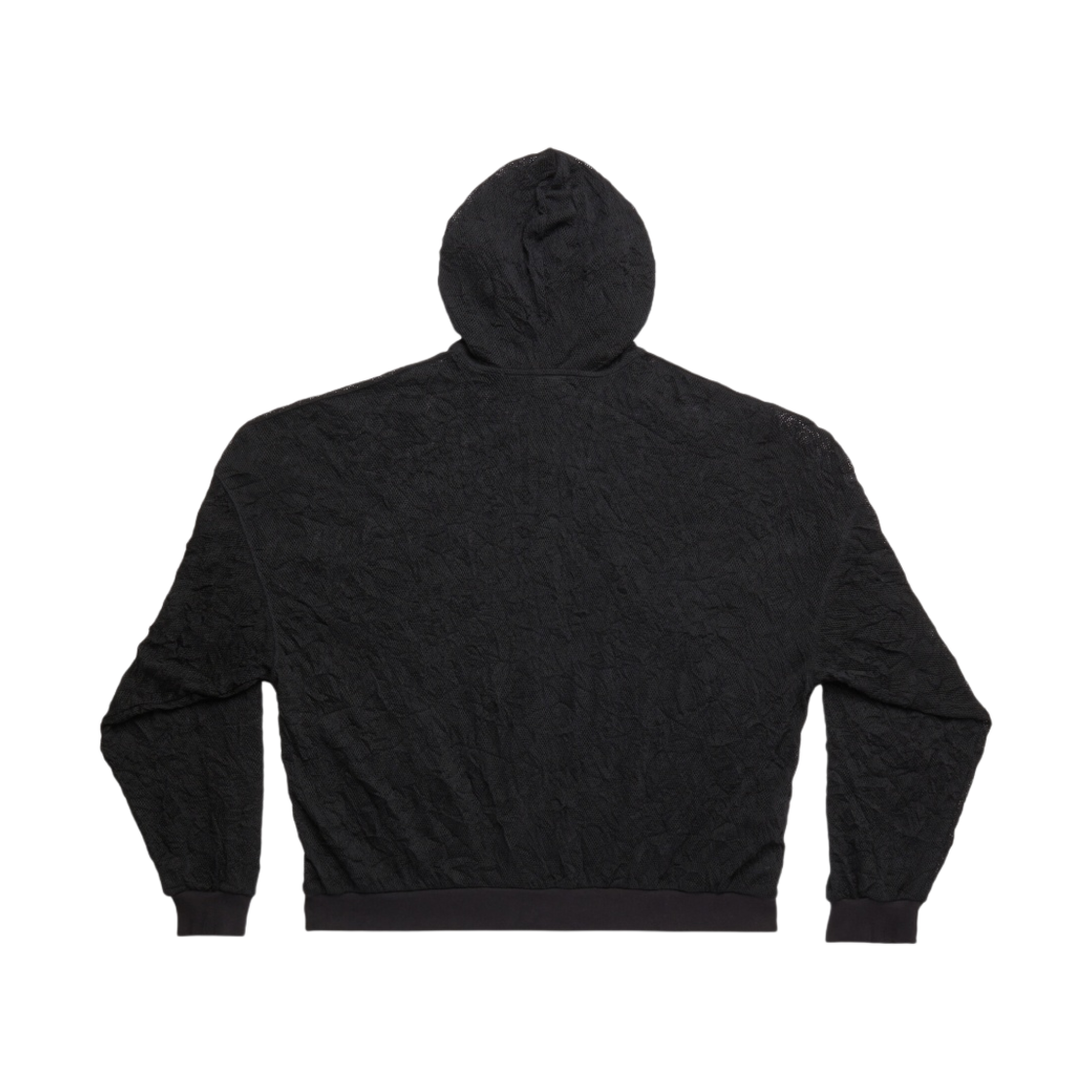 발렌시아가 메쉬 집업 후드 오버사이즈 블랙(Balenciaga Mesh Zip-Up Hoodie Oversized Black) - 1