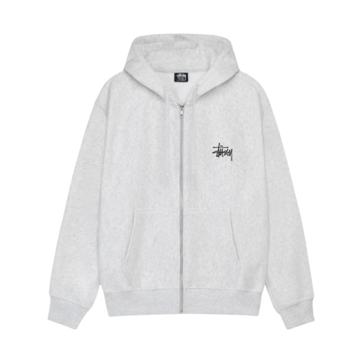 1975000/M Stussy Basic Stussy Zip Hoodie Ash Heather